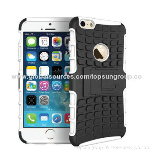 2-in-1 Armor Cases for iPhone 6 with Stent